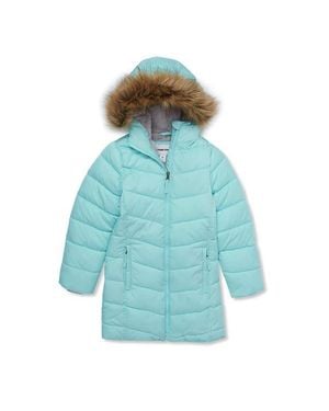 Lands' End Girls Fleece Lined Coat - Blue