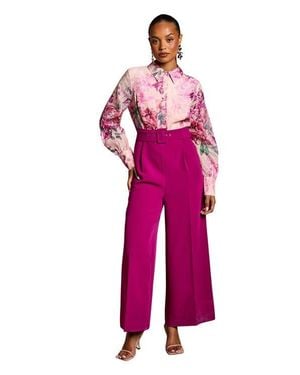 Coast Petite Wide Leg Jumpsuit - Red