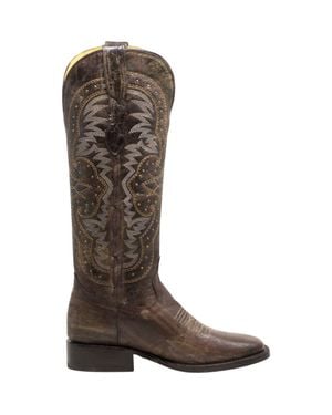 NORTALIE The Western Cowboy Boot - Brown
