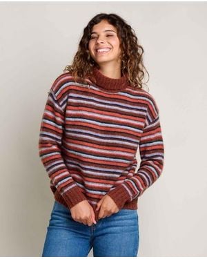 Toad & Co. Toddy T-Neck Sweater - Red