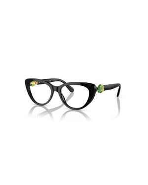 Swarovski 53Mm Cat Eye Optical Glasses - Black