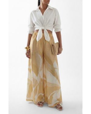 Diarrablu Rocio Super-Wide Jant Pants - Natural