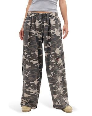 BDG Bobbi Camo Cotton Cargo Pants - Black