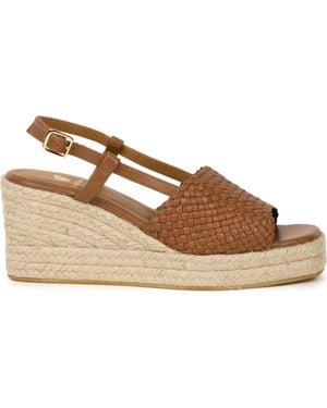 Bobbies Nahia Espadrille Wedges - Brown