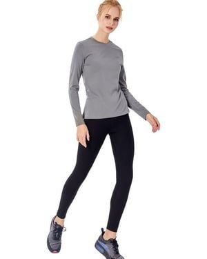 Rebody Active Pima Going Long Sleeve Top - Gray