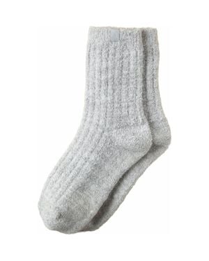 Softies Marshmallow Crew Socks With Grippers - White