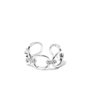 Miranda Frye Kennedy Frozen Link Ring - Metallic