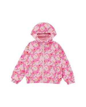 Cleonie Kids' Max Rain Water Repellent Reversible Windbreaker - Pink
