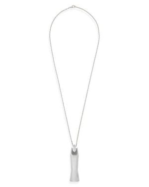 Rick Owens Mega Sister Pendant Necklace - White