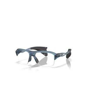 Oakley 60Mm Rectangle Optical Glasses - Blue