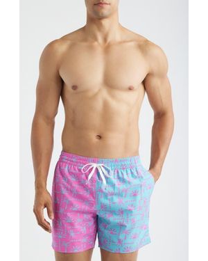Chubbies Pacific Grids 5.5-Inch Swim Trunks - Blue