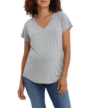 Nom Maternity The Maternity/Nursing T-Shirt - Gray