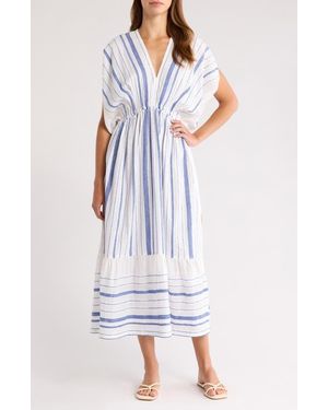 lemlem Leila Embroidered Cotton Blend Cover-Up Sundress - White