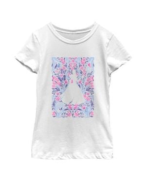 Wicked: For Good Girls' Glinda Floral And Poster T-Shirt - White