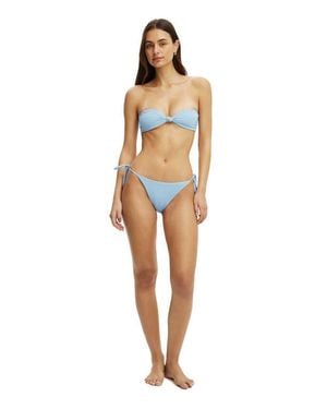 Cotton On String Tie Side Cheeky Bikini Bottom - White