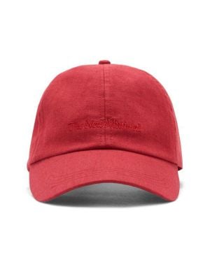 Mango Embroidered Cotton & Linen Baseball Cap