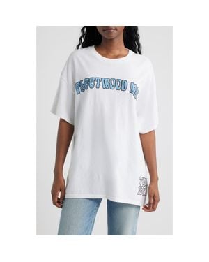 Merch Traffic Fleetwood Mac Oversize Tour Graphic T-Shirt - White