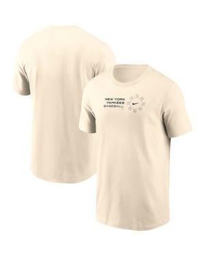 Nike New York Yankees Pinwheel Lockup T-Shirt - Natural