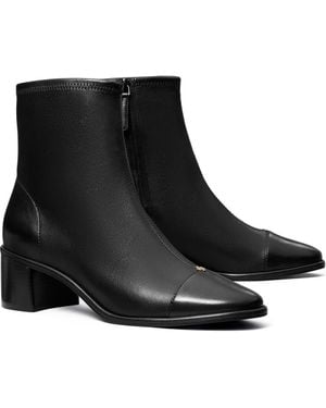 Tory Burch Cap Toe Bootie - Black