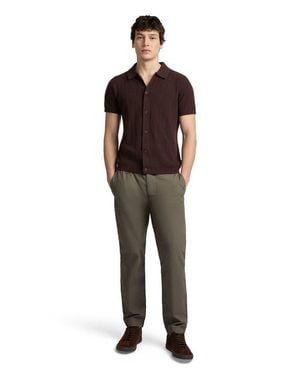 Onia Boucle Rib Button Up Shirt - Brown
