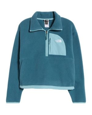 The North Face Yumiori Off Peak Recycled Fleece Pullover - Blue