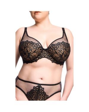 Dita Von Teese Dahlia Full Figure Bra - Black
