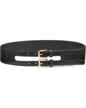 Lascana Double Buckle Waist Belt - Black
