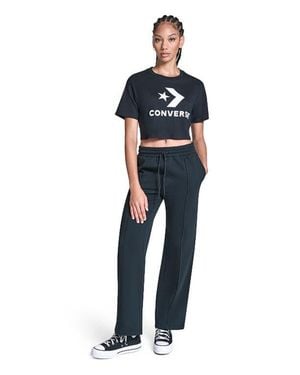 Converse Star Chevron Cropped T-Shirt - Blue