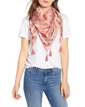 Treasure & Bond Silk Square Scarf - Blue