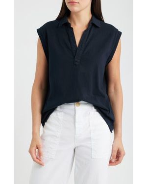 Frank & Eileen Olivia Sleeveless Shirt - Black