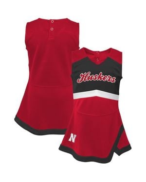 Outerstuff Girls Youth Nebraska Huskers Cheer Captain Sweater Dress - Red