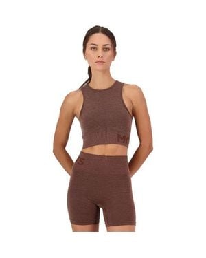 Mons Royale Solace Merino Seamless Tank Top - Brown