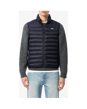Lacoste Lightweight Water Repellent Puffer Vest - Blue