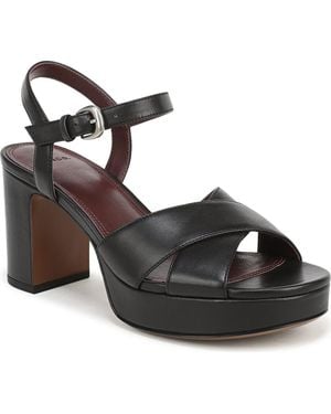 Vince Ericka Ankle Strap Platform Sandal - Black