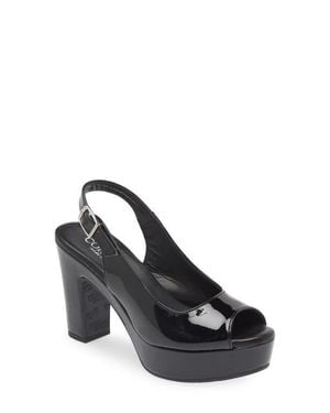 Cordani Tyler Peep Toe Slingback Pump - Black