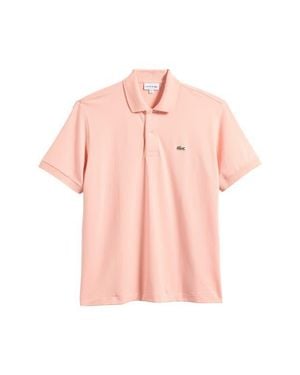 Lacoste Essentials Classic Fit Cotton Blend Piqué Polo - Pink