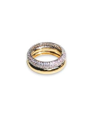 Native Gem Double Donut Ring - Metallic