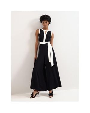 Phase Eight Elowen Wide Leg Jumpsuit - Black