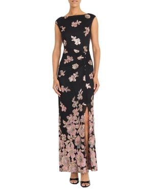 Maggy London Sequin Sleeveless Gown - Multicolor