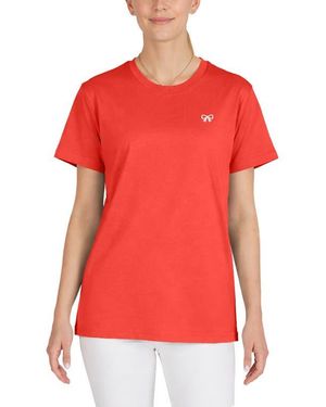 Alix Bow Jersey Tee - Red