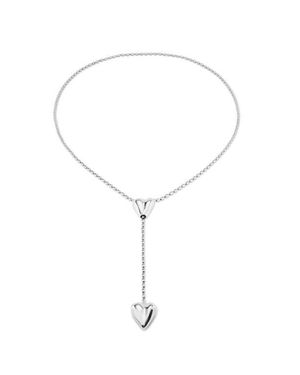 Uno De 50 Double Heart Y Necklace - Blue