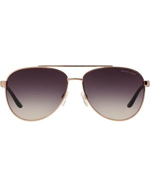Michael Kors 59Mm Aviator Sunglasses - Purple