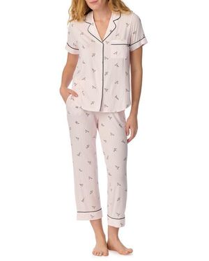 Kate Spade Print Crop Pajamas - Multicolor