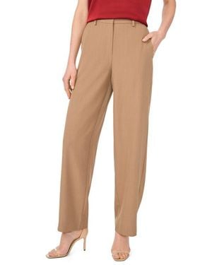 Vince Camuto Flat Front Pants - Natural