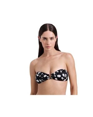 Luma Gottex Marguerite Bandeau Bikini Top - Black