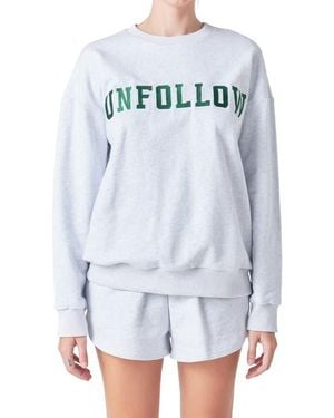 Grey Lab Appliqué Graphic Cotton Sweatshirt - Blue