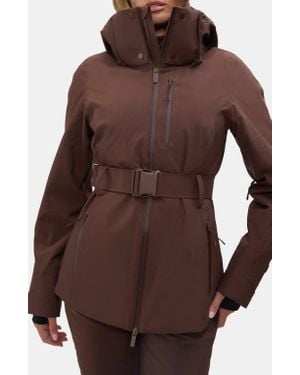 Halfdays Aston Belted Ski Jacket - Brown