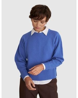Hobbs Morgan Crew Neck Knitted Sweater - Blue