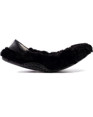 P448 Stella Teddy Ballet Flat - Gray