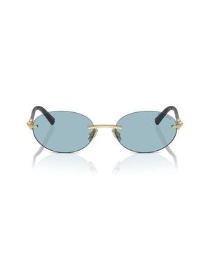Tiffany & Co. 56Mm Oval Sunglasses - Blue